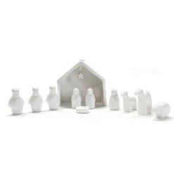 East Of India Porcelain Nativity Set