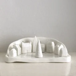 East Of India Porcelain Christmas Village -Home General Store 1550 east of india porcelain christmas village 1