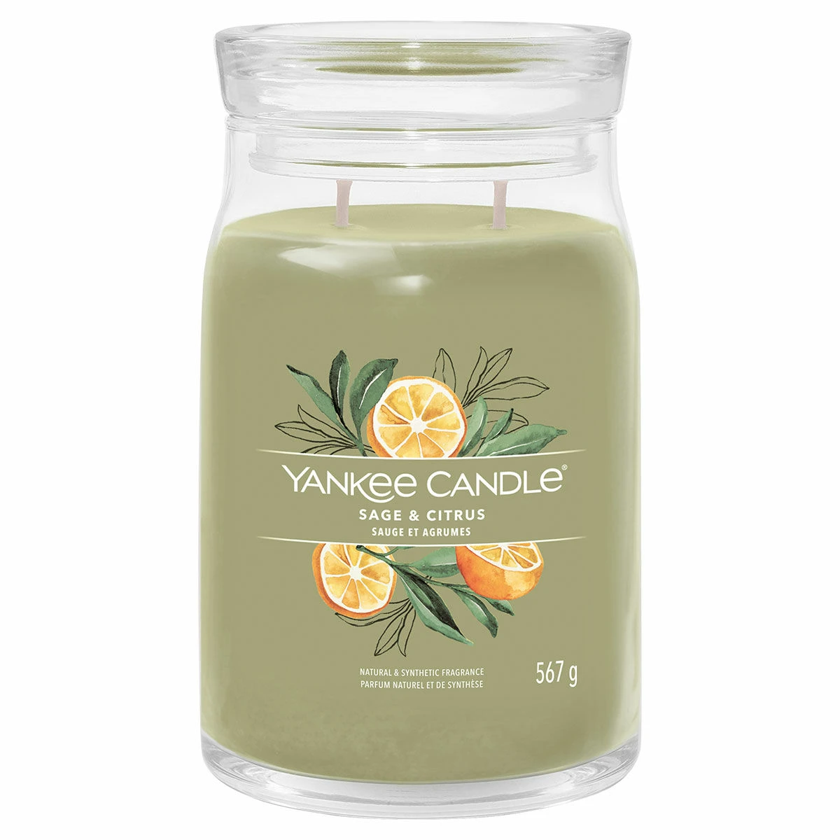 Yankee Candle Sage & Citrus Signature Large Jar Candle 1 Yankee Candle Sage & Citrus Signature Large Jar Candle