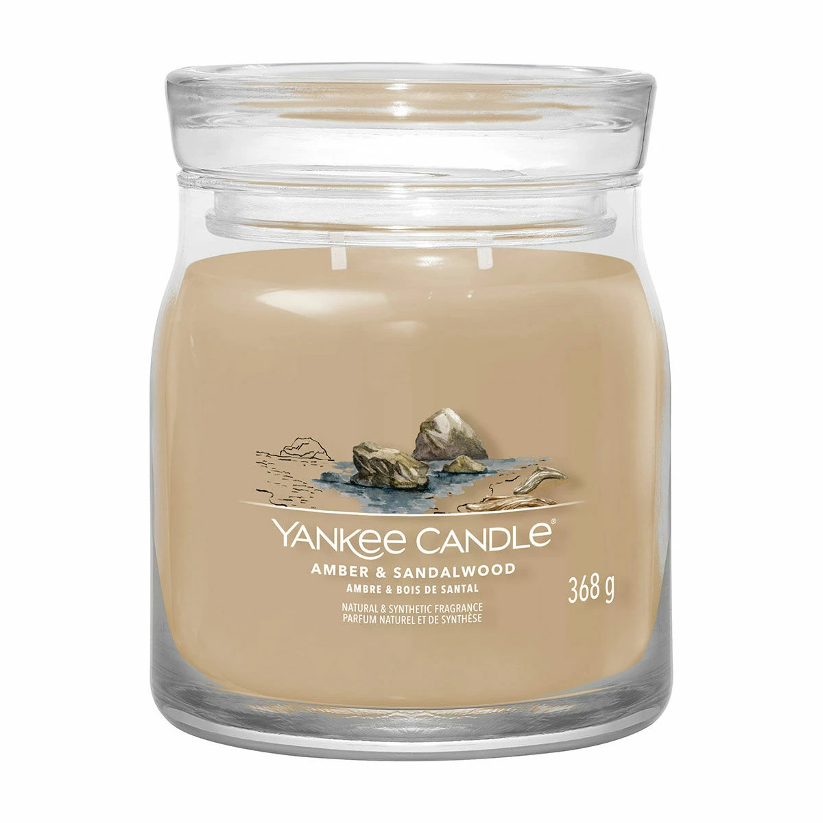 Yankee Candle Amber & Sandalwood Signature Medium Jar Candle 1 Yankee Candle Amber & Sandalwood Signature Medium Jar Candle
