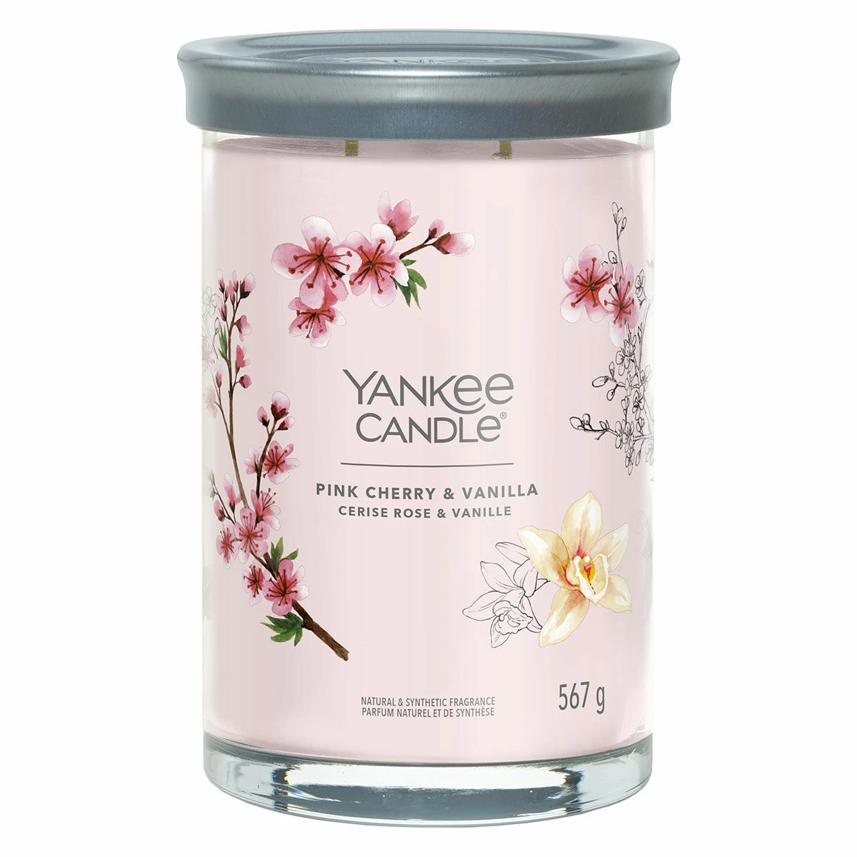 Yankee Candle Pink Cherry & Vanilla Signature Large Tumbler Candle 1 Yankee Candle Pink Cherry & Vanilla Signature Large Tumbler Candle