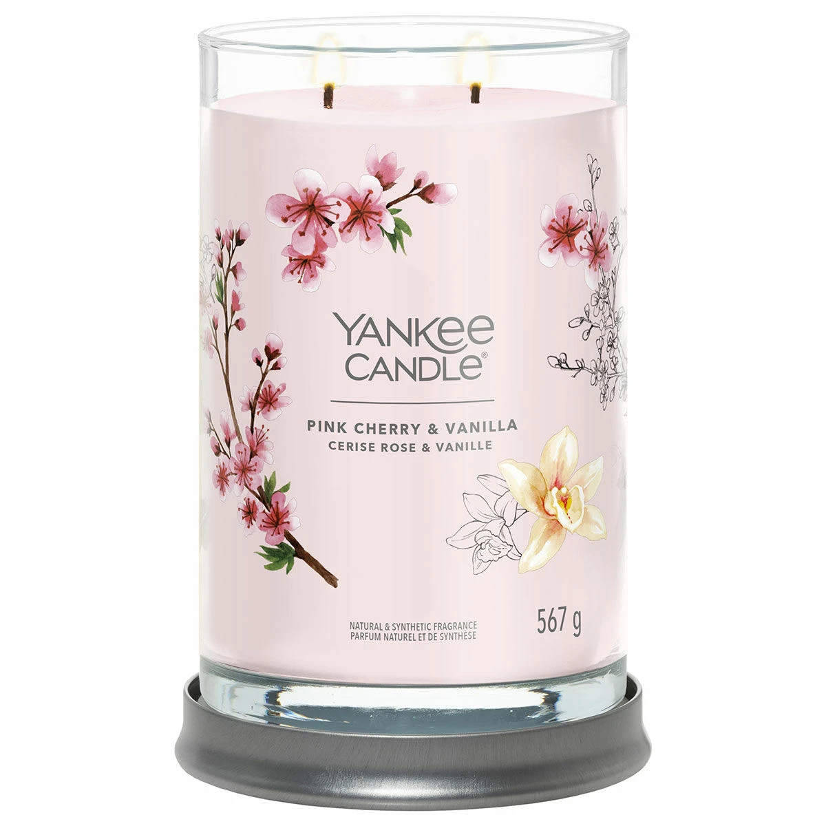 Yankee Candle Pink Cherry & Vanilla Signature Large Tumbler Candle 2 Yankee Candle Pink Cherry & Vanilla Signature Large Tumbler Candle - Image 2