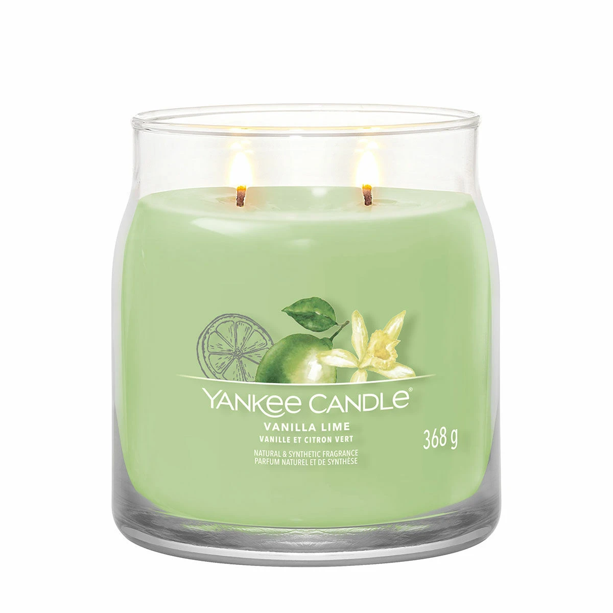 Yankee Candle Vanilla Lime Signature Medium Jar Candle 2 Yankee Candle Vanilla Lime Signature Medium Jar Candle - Image 2