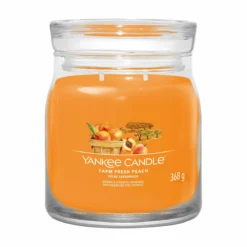 Yankee Candle Farm Fresh Peach Signature Medium Jar Candle