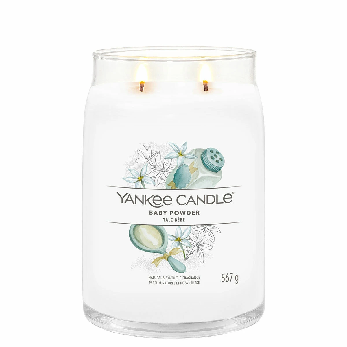 Yankee Candle Baby Powder Signature Large Jar Candle 2 Yankee Candle Baby Powder Signature Large Jar Candle - Image 2