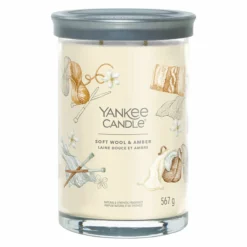 Yankee Candle Soft Wool & Amber Signature Large Tumbler Candle