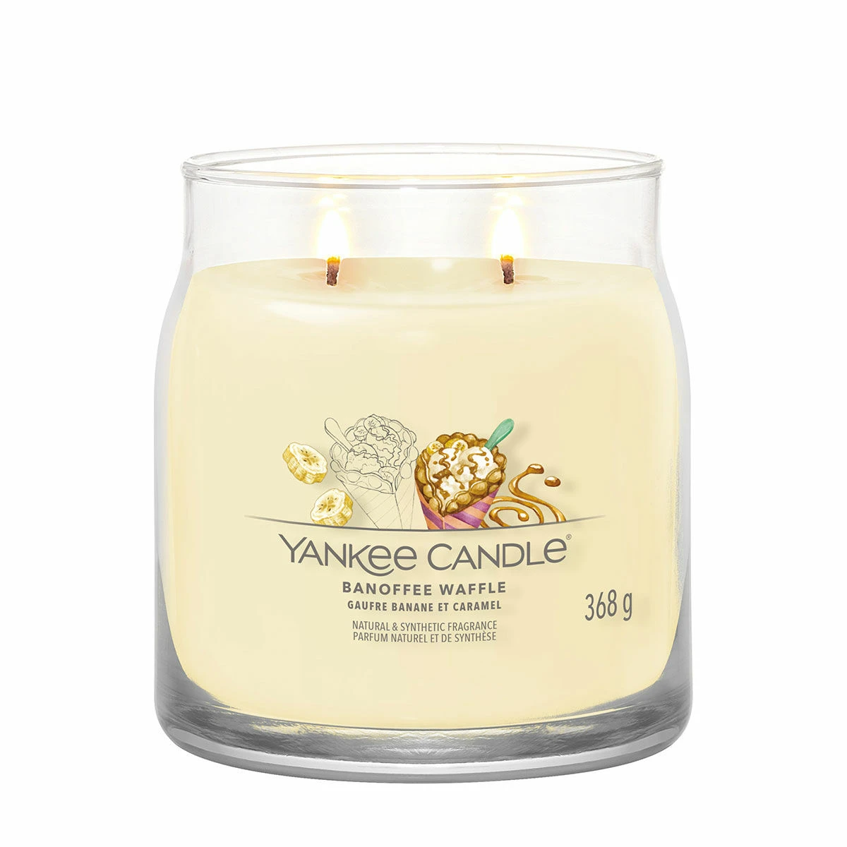 Yankee Candle Banoffee Waffle Signature Medium Jar Candle 2 Yankee Candle Banoffee Waffle Signature Medium Jar Candle - Image 2