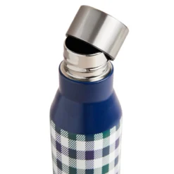 Ted Baker RONNE House Check Dark Blue Water Bottle -Home General Store 265079 3