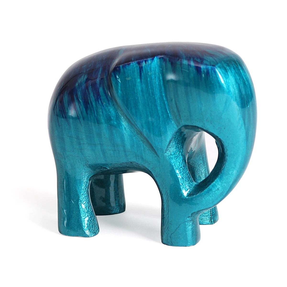 Tilnar Art Aluminark Brushed Aqua Large Elephant 1 Tilnar Art Aluminark Brushed Aqua Large Elephant