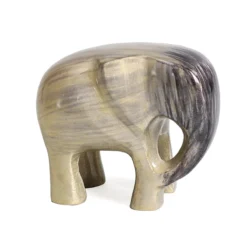 Tilnar Art Aluminark Brushed Silver Large Elephant Ornament
