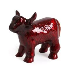 Tilnar Art Aluminark Brushed Red Large Highland Cow