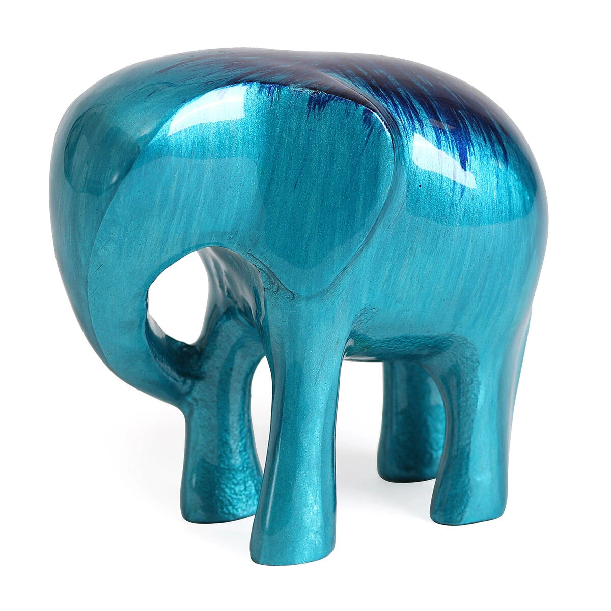 Tilnar Art Aluminark Brushed Aqua Extra Large Elephant 2 Tilnar Art Aluminark Brushed Aqua Extra Large Elephant - Image 2