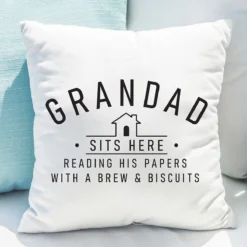 Personalised Sits Here Cushion -Home General Store 4004497 pmc personalised sits here cushion 2