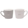 Widdop & Co Amore ‘Mr & Mrs’ Boxed Set Of 2 Mugs