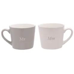 Widdop & Co Amore ‘Mr & Mrs’ Boxed Set Of 2 Mugs