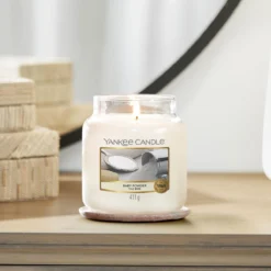 Yankee Candle Baby Powder Medium Jar Candle -Home General Store baby powder medium jar