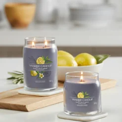 Yankee Candle Black Tea & Lemon Signature Medium Jar Candle -Home General Store black tea lemon signature collection lifestyle 1