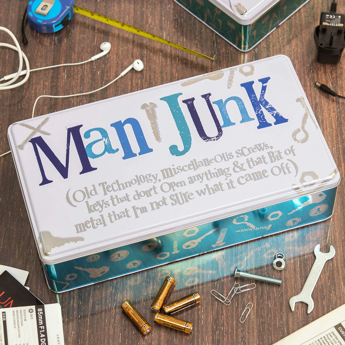 The Bright Side Extra Large Man Junk Tin 1 The Bright Side Extra Large Man Junk Tin