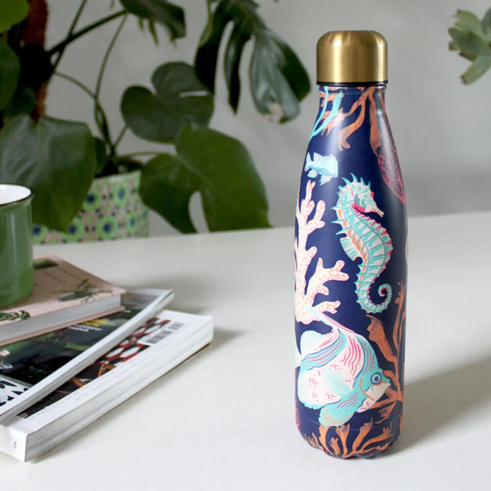 House Of Disaster Coral 500ml Thermal Water Bottle 5 House Of Disaster Coral 500ml Thermal Water Bottle - Image 5