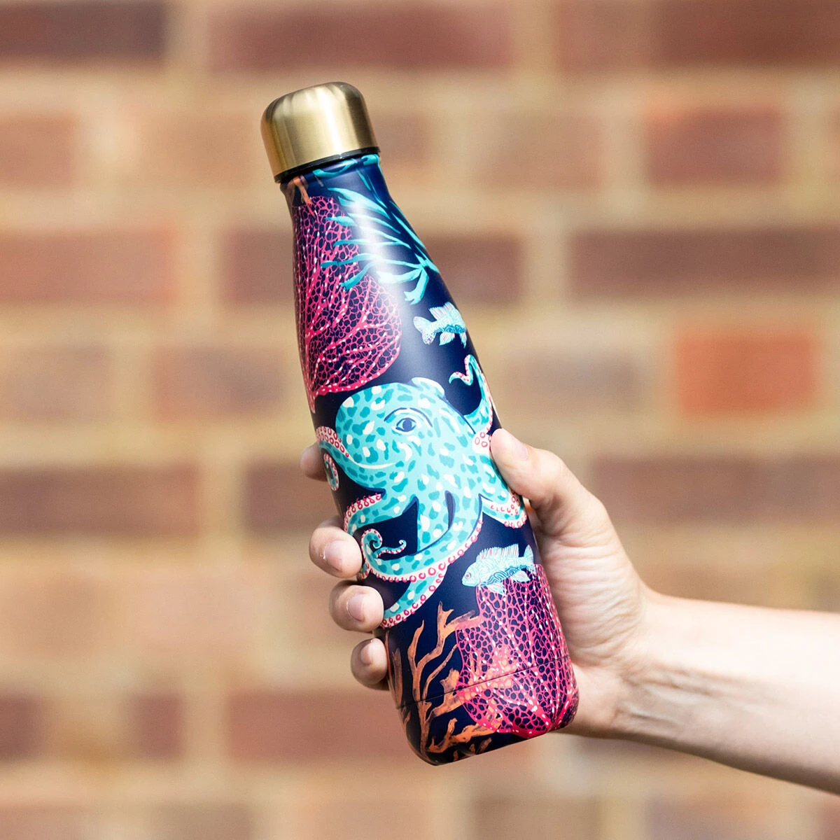 House Of Disaster Coral 500ml Thermal Water Bottle 2 House Of Disaster Coral 500ml Thermal Water Bottle - Image 2