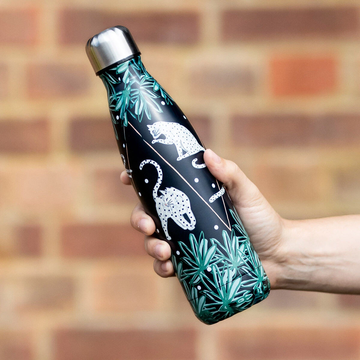 House Of Disaster Feline 500ml Thermal Water Bottle 2 House Of Disaster Feline 500ml Thermal Water Bottle - Image 2