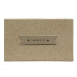 East Of India Natural Little Boxed Nativity Set -Home General Store east of india 1542 boxed nativity 2