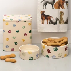 Emma Bridgewater Polka Paws Treat Tin -Home General Store elite emma bridgewater pd3033 polka paws dog treat tin lifestyle