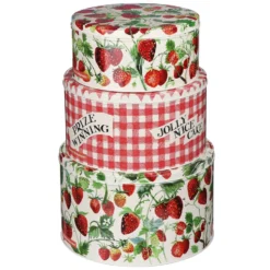 Emma Bridgewater Fruits Strawberries Set Of Three Round Cake Tins