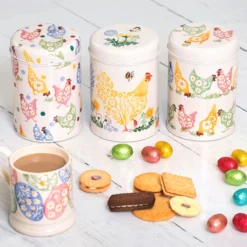 Emma Bridgewater Spring Chicken Set Of Three Round Caddies 7 Emma Bridgewater Spring Chicken Set Of Three Round Caddies -Home General Store elite pdc2900 emma bridgewater spring chicken set of three round caddies lifestyle 1