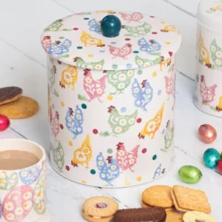 Emma Bridgewater Polka Spring Chicken Biscuit Barrel -Home General Store elite pdc2965 emma bridgewater polka spring chicken biscuit barrel lifestyle