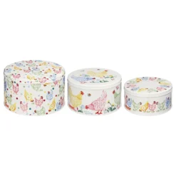 Emma Bridgewater Spring Chicken Set Of Three Round Cake Tins 6 Emma Bridgewater Spring Chicken Set Of Three Round Cake Tins -Home General Store elite pdc3146 emma bridgewater spring chicken set of three cake tins 3