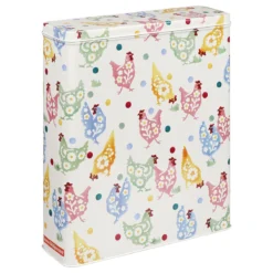 Home General Store 9 Emma Bridgewater Polka Spring Chicken Tall Slim Rectangular Storage Tin