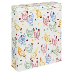 Home General Store -Home General Store elite pdc3371 emma b polka spring chicken tall slim rectangular storage tin 2