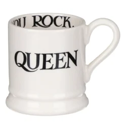 Emma Bridgewater Black Toast King Of Cool & Queen Of Rock Set Of Two Half Pint Mugs -Home General Store emma bridgewater 1kiq010013 king of cool queen of rock mugs 4