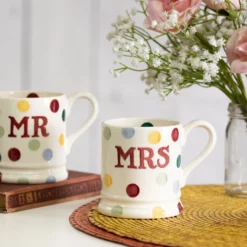 Emma Bridgewater Polka Dot Mr & Mrs Set Of 2 Half Pint Boxed Mugs 10 Emma Bridgewater Polka Dot Mr & Mrs Set Of 2 Half Pint Boxed Mugs -Home General Store emma bridgewater 1pmm010013 polka dot mr and mrs set of 2 half pint mugs lifestyles 1