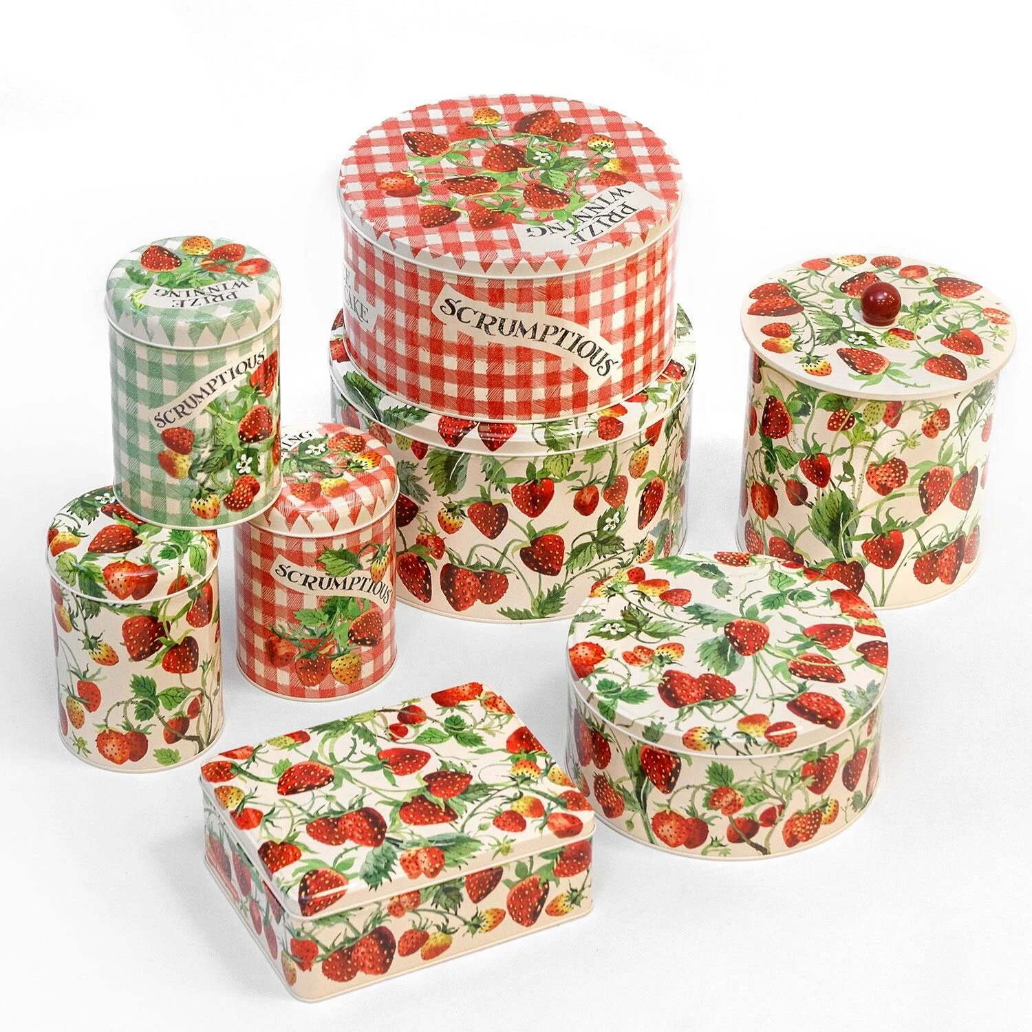 Emma Bridgewater Fruits Strawberries Set Of Three Round Cake Tins 5 Emma Bridgewater Fruits Strawberries Set Of Three Round Cake Tins - Image 5