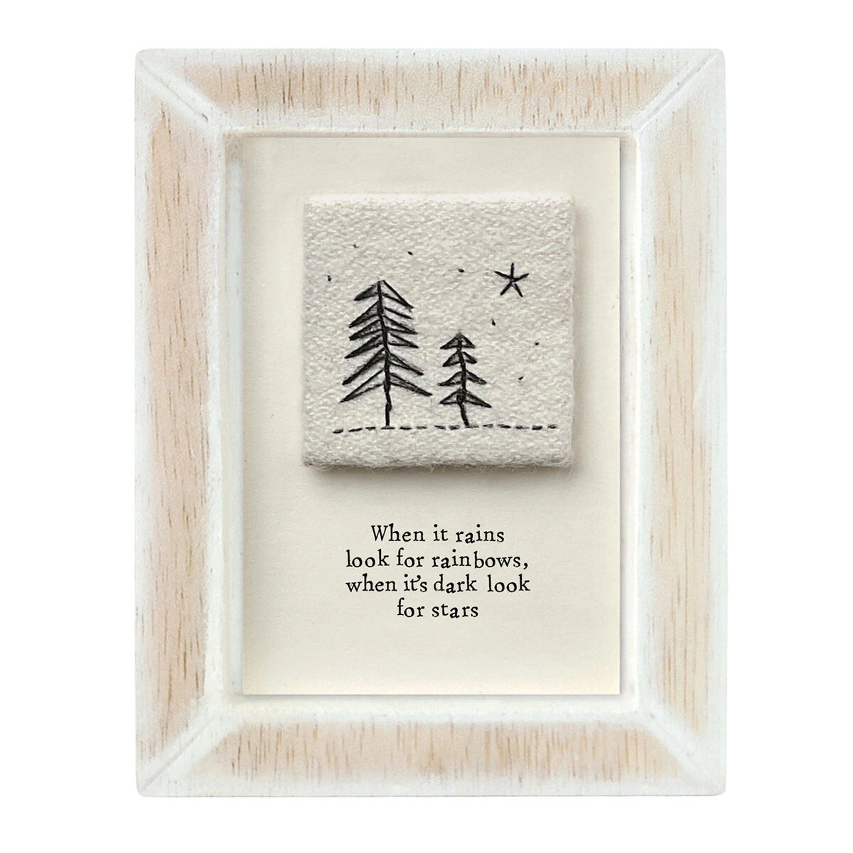 East Of India ‘When It Rains’ Wooden Sign 2 East Of India ‘When It Rains’ Wooden Sign - Image 2