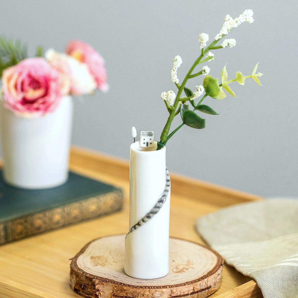 East Of India Cliff House Medium Vase 1 East Of India Cliff House Medium Vase