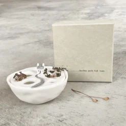 East Of India Garden Path Flat Bud Vase 8 East Of India Garden Path Flat Bud Vase -Home General Store eoi 5774 east of india garden path flat bud vase 2