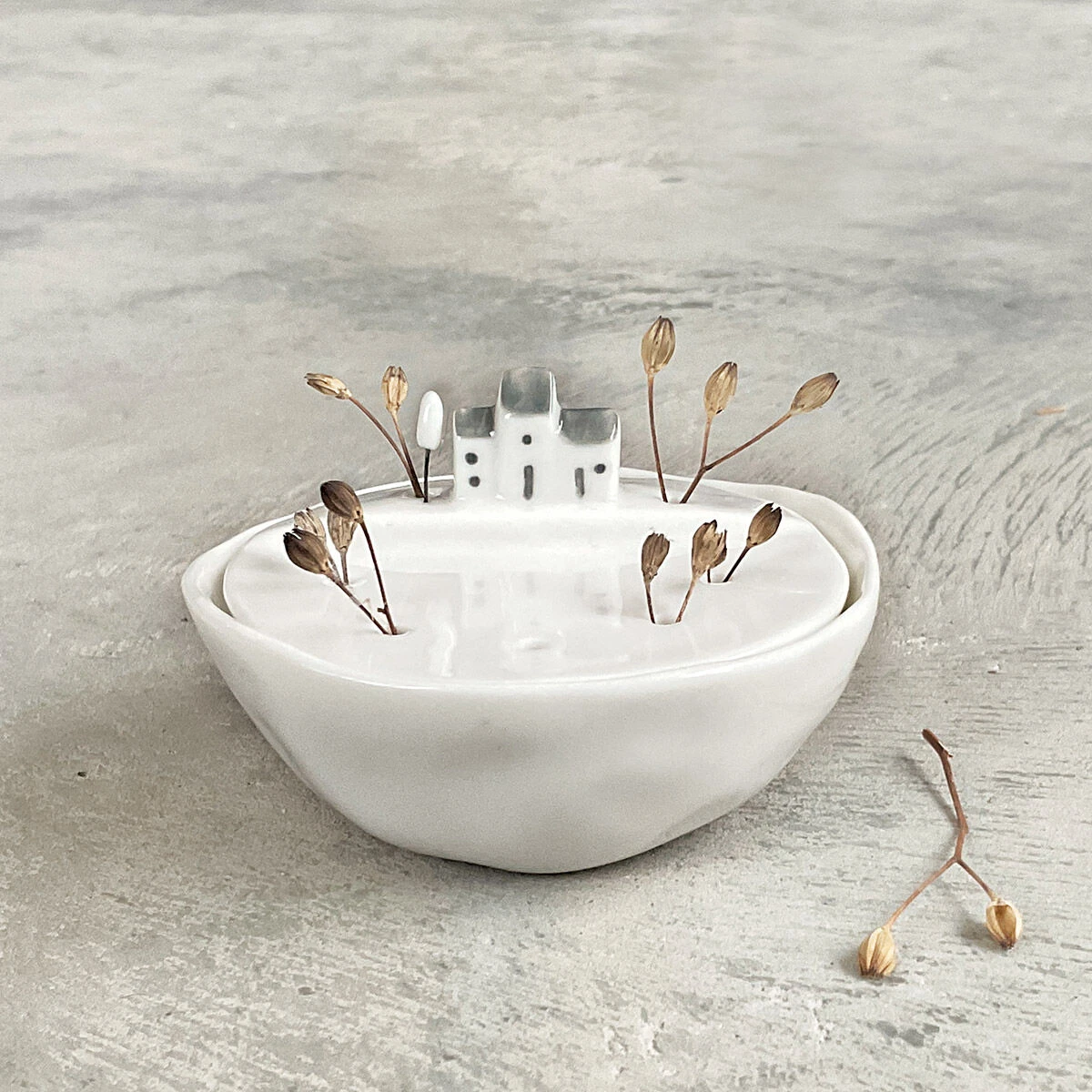 East Of India Waters Edge Flat Bud Vase 2 East Of India Waters Edge Flat Bud Vase - Image 2