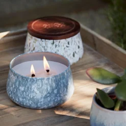 Yankee Candle Ocean Hibiscus Medium Outdoor Candle -Home General Store fresh rain ocean hibiscus 3 1