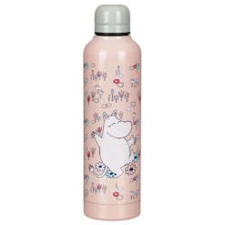 Moomin Pink Metal Water Bottle