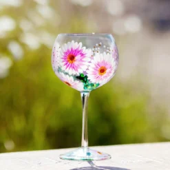 Lynsey Johnstone Hand Painted Cosmos Gin Glass -Home General Store lesser pavey lp49750 lynsey johnstone cosmos gin glass lifestyle