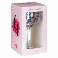 Lynsey Johnstone Hand Painted Bees & Lavender Gin Glass 9 Lynsey Johnstone Hand Painted Bees & Lavender Gin Glass -Home General Store lesser pavey lp49753 lynsey johnstone bees lavender gin glass 3