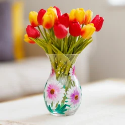 Lynsey Johnstone Hand Painted Cosmos Posy Vase 6 Lynsey Johnstone Hand Painted Cosmos Posy Vase -Home General Store lesser pavey lp49758 lynsey johnstone cosmos posy vase lifestyle