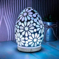 Desire White Flower Egg Colour Changing Aroma Humidifier
