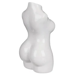 Desire White Body Torso Vase 8 Desire White Body Torso Vase -Home General Store lesser and pavey lp48224 white body torso vase 02
