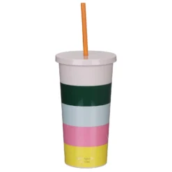 Kate Spade New York Stripe Tumbler With Straw