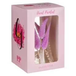 Lynsey Johnstone Hand Painted Purple Pampas Hourglass Vase -Home General Store lynsey johnstone lp49172 hand painted purple pampas vase 3