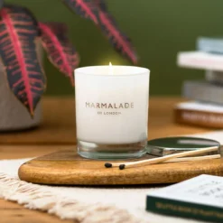 Marmalade Of London Pomegranate & Pear 230g Luxury Glass Soy Candle 14 Marmalade Of London Pomegranate & Pear 230g Luxury Glass Soy Candle -Home General Store marmalade 230g luxury glass candle lifestyle 3 1